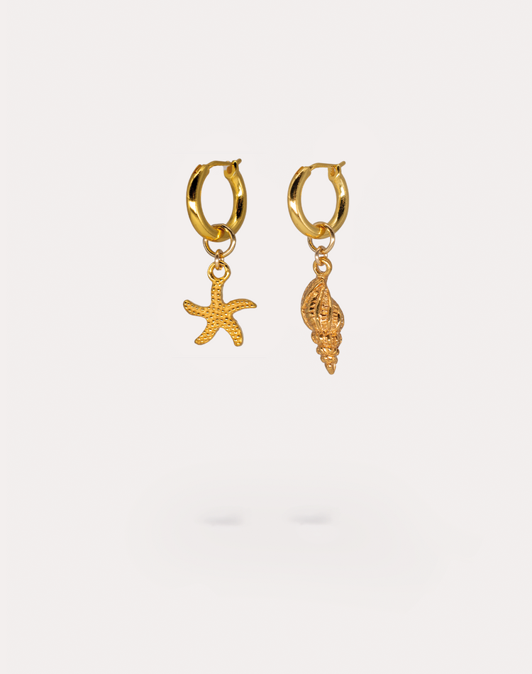 Shelly & Marcel on the Mili Gold Hoops